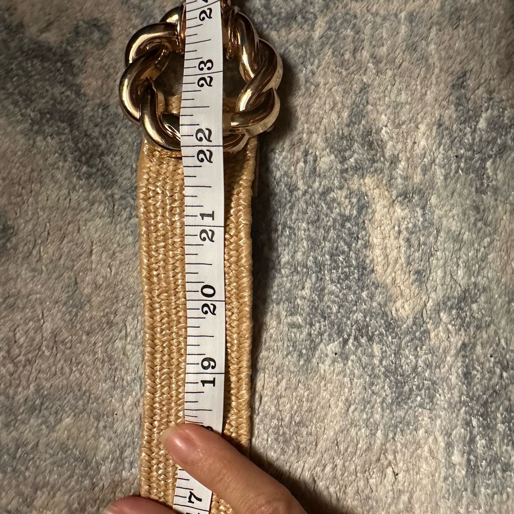 Elegant Gold Chain Tan Belt - Picture 5 of 6